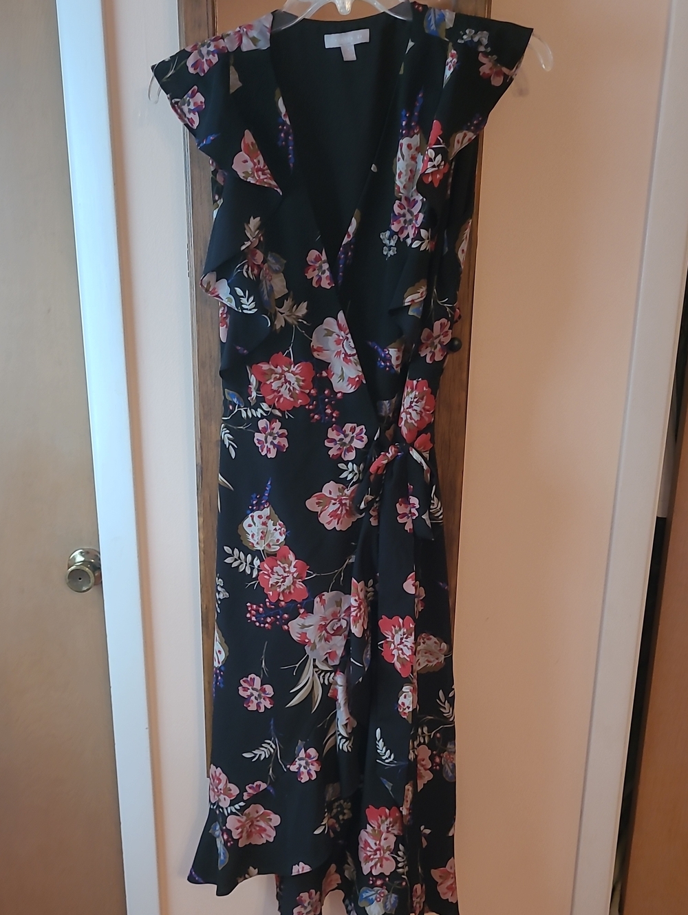 Chelsea28 Black Dress with Branded Neckline